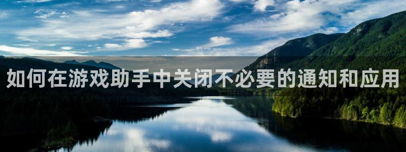 赢咖娱乐平台官网入口：如何在游戏助手中关闭不必要的通知和应用